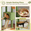 Pawsh Comfort™ Adjustable Floor-to-Ceiling Wooden Cat Tree – Spacious Condo, Scratching Posts, Hammock, Tunnel & Cat Toys - Image 13