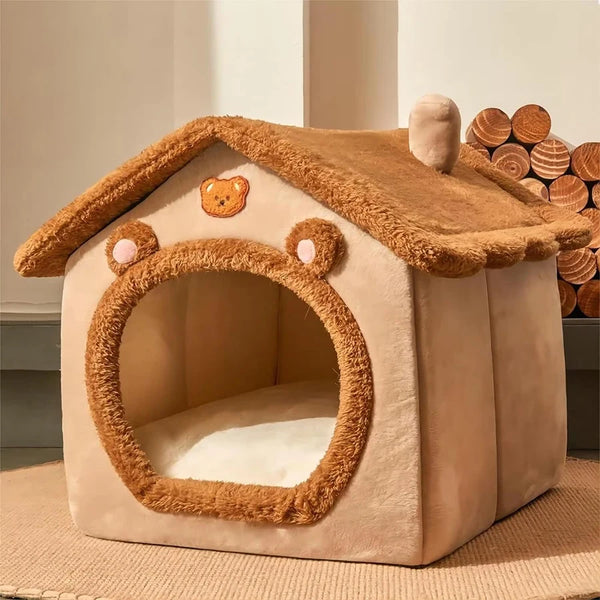Foldable Pet House Removable Washable Cat House Puppy Cave Sofa Pet Bed House for Extra Small Dogs and Small and Medium Cats - Image 11