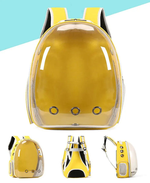 Pawsh Comfort™ Portable Transparent Space Capsule Pet Backpack – Soft-Sided Travel Bag for Cats & Dogs - Image 12