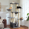 Pawsh Comfort™ Large Cat Tree for Big Cats – Robust Multi-Level Tower with Hammock, 11 Sisal Posts & Large Perch - Image 9