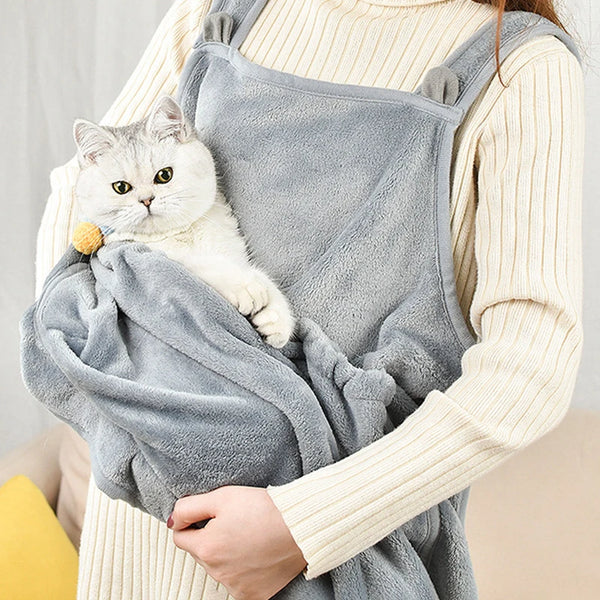 Petting Pet Travel Sleep Bag Cat Carrier Pouch Dog Puppy Bag Plush Outdoor Shoulder Bag Comfort Transport Bag for Cats Apron - Image 5