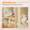 Pawsh Comfort™ Adjustable Floor-to-Ceiling Wooden Cat Tree – Spacious Condo, Scratching Posts, Hammock, Tunnel & Cat Toys - Image 4