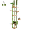 Pawsh Comfort™ Adjustable Floor-to-Ceiling Wooden Cat Tree – Spacious Condo, Scratching Posts, Hammock, Tunnel & Cat Toys - Image 18