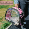 Pawsh Comfort™ Portable Transparent Capsule Cat Carrier Shoulder Bag – Breathable Outdoor Travel Handbag for Puppies & Kittens - Image 4
