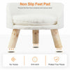 Luxury Soft Cat Bed Warm Plush Fabric Pet Nesting Chair Bed Washable Couch Wood Legs with Cushion Pad  for Small Pets - Image 6