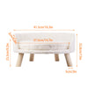 Luxury Soft Cat Bed Warm Plush Fabric Pet Nesting Chair Bed Washable Couch Wood Legs with Cushion Pad  for Small Pets - Image 13