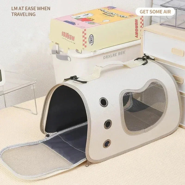 Pawsh Comfort™ Portable Foldable Breathable Mesh Pet Carrier Bag – Soft-Sided Handheld Travel Backpack for Small Cats & Dogs - Image 16