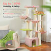 Pawsh Comfort™ Large Cat Tree for Big Cats – Robust Multi-Level Tower with Hammock, 11 Sisal Posts & Large Perch - Image 3