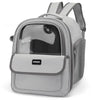 Pawsh Comfort™ Breathable Grid Design Cat Backpack – Large Capacity, Comfortable, Foldable & Portable Pet Supply Carrier - Image 17