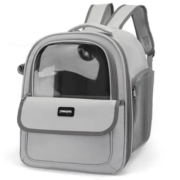 Pawsh Comfort™ Breathable Grid Design Cat Backpack – Large Capacity, Comfortable, Foldable & Portable Pet Supply Carrier - Image 17