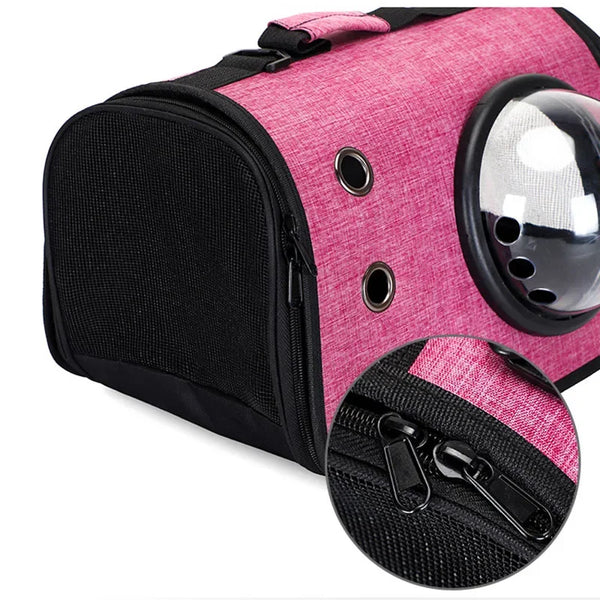 Pawsh Comfort™ Portable Transparent Foldable Cat Backpack – Lightweight Breathable Handheld Tote for Pet Travel Essentials - Image 16