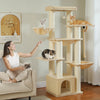 Pawsh Comfort™ Large Cat Tree for Big Cats – Robust Multi-Level Tower with Hammock, 11 Sisal Posts & Large Perch - Image 17