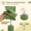 Pawsh Comfort™ Adjustable Floor-to-Ceiling Wooden Cat Tree – Spacious Condo, Scratching Posts, Hammock, Tunnel & Cat Toys - Image 16