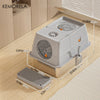 KEMORELA Stainless Steel Cat Litter Box XLExtra Large Litter Box for Big Cats Enclosed Removable with High Sided Enclosure Scoop - Image 12