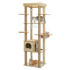 Pawsh Comfort™ Multi-Level Indoor Wood Cat Tree – Spacious Condo, Scratching Posts, Hammock, Top Perch & Cat Toys - Image 34