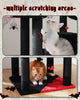 Pawsh Comfort™ Large Indoor Cat Tree – 180cm Tall Multi-Level Plush Tower with Sisal Scratching, Condos & Perches - Image 23