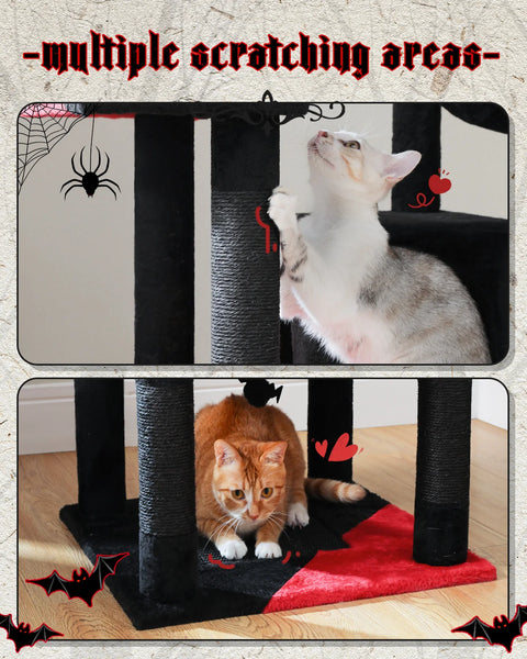 Pawsh Comfort™ Large Indoor Cat Tree – 180cm Tall Multi-Level Plush Tower with Sisal Scratching, Condos & Perches - Image 23