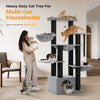 Pawsh Comfort™ Large Cat Tree for Big Cats – Robust Multi-Level Tower with Hammock, 11 Sisal Posts & Large Perch - Image 19