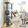 Pawsh Comfort™ Multi-Level Indoor Cat Tree – Tall Tower with Scratching Posts, Hammock, Large Perches, Hanging Balls & Spacious Condo House - Image 20