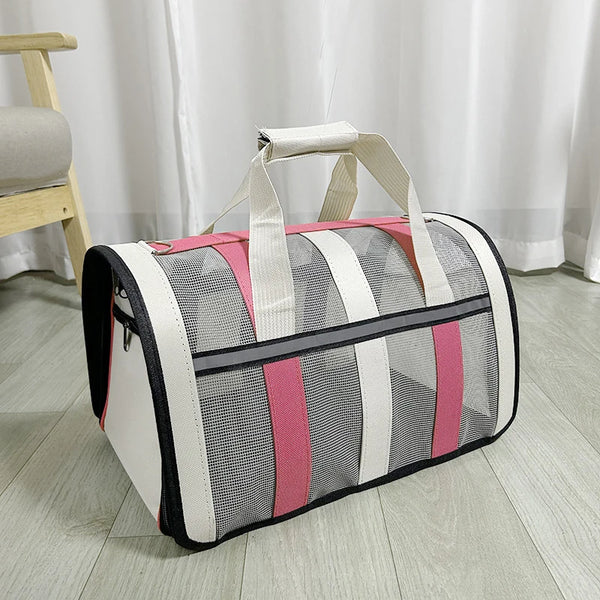 Pawsh Comfort™ Portable Foldable Pet Carrying Bag – Mesh Handbag for Small to Medium Cats & Dogs - Image 20