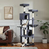Pawsh Comfort™ Large Indoor Cat Tree – 180cm Tall Multi-Level Plush Tower with Sisal Scratching, Condos & Perches - Image 24
