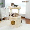 Pawsh Comfort™ Cat Tree Tower – Cozy Condo, Wide Top Perch, Natural Sisal Posts, Soft Plush & Playful Pom-Pom, Ideal for 1-2 Indoor Cats - Image 10
