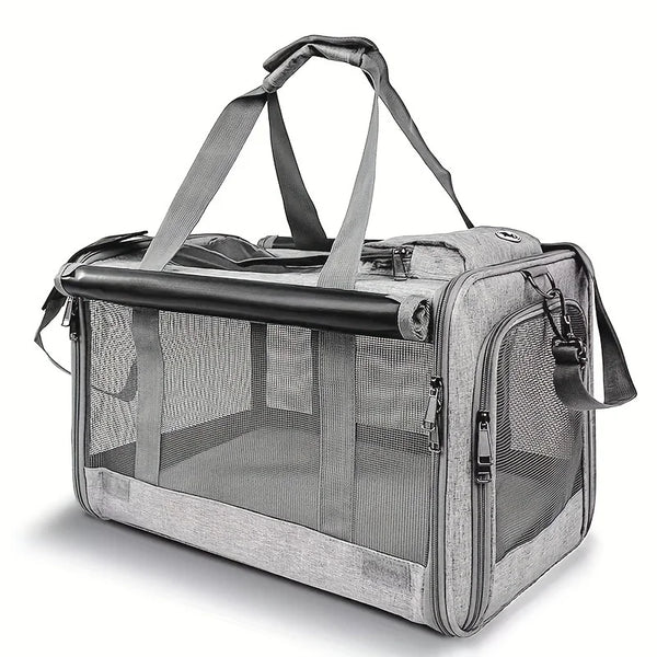 Pawsh Comfort™ Soft-Sided Pet Carrier for Large & Medium Cats – Spacious Carrier for Big Cats, Medium Cats & Puppies - Image 4
