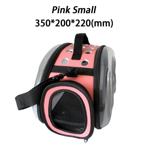 Pawsh Comfort™ Portable Transparent Capsule Cat Carrier Shoulder Bag – Breathable Outdoor Travel Handbag for Puppies & Kittens - Image 33