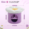 Cat Beds for Indoor Cats, Large Cat House with Removable Flower Cat Bed, Cute Cat Cave Cat Hideaway, Indoor Cat House Condo - Image 7