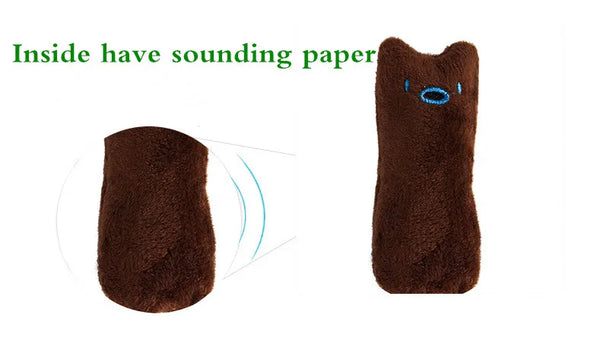 1PCS Pet Cat Toys Plush Sound Rattling Paper Cat Chewing Cute Toys Multicolor Puzzle Bite Resistant Teething Pet Interactive Toy - Image 8