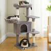 Cat Tree with Toy Cat Tower condo for Indoor Cats Cat House with Padded Plush Perch Cozy Hammock and Sisal Scratching Posts - Image 2