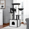 Pawsh Comfort™ Multi-Level Indoor Wood Cat Tree – Spacious Condo, Scratching Posts, Hammock, Top Perch & Cat Toys - Image 21