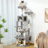 Pawsh Comfort™ Large Indoor Cat Tree Tower – Sisal-Covered Scratching Posts, Spacious Hammock, Padded Perches & Condos, Grey - Image 2