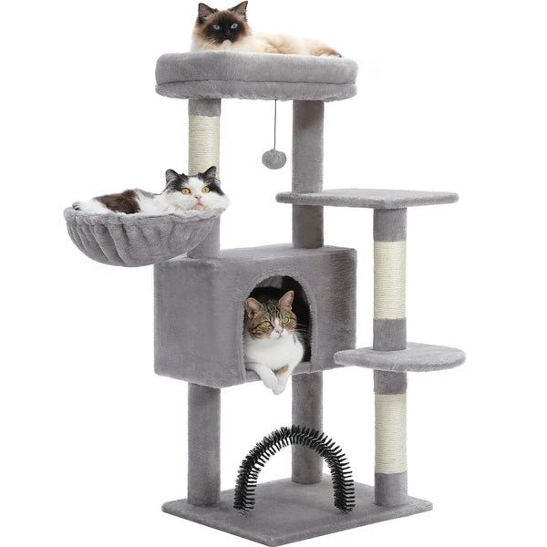 Cat Tree with Toy Cat Tower condo for Indoor Cats Cat House with Padded Plush Perch Cozy Hammock and Sisal Scratching Posts - Image 46