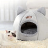 Pet bed with cat ears cat bed for small medium large cats Keep warm in winter  Comfortable and soft Machine washable - Image 5