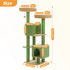 Pawsh Comfort™ Cactus Cat Tree – 133cm Indoor Cat Tower with 2 Padded Perches, 2 Condos & 2 Scratching Posts - Image 7