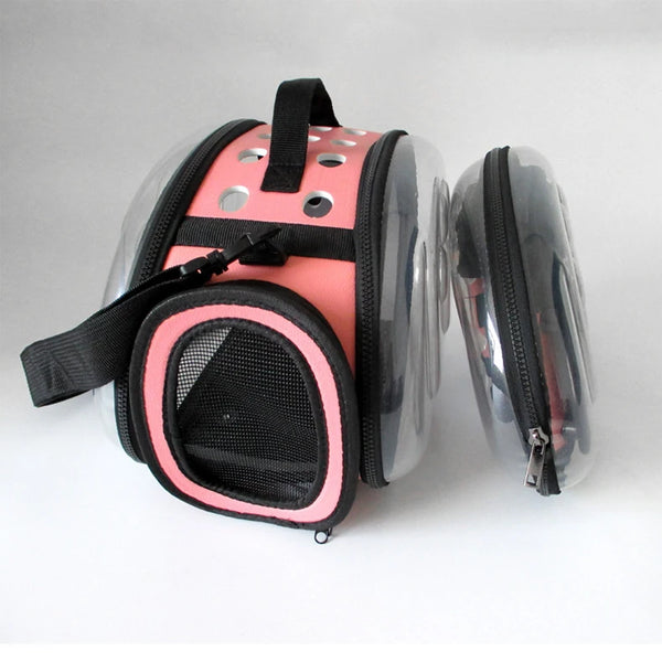 Pawsh Comfort™ Portable Transparent Capsule Cat Carrier Shoulder Bag – Breathable Outdoor Travel Handbag for Puppies & Kittens - Image 18