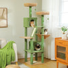 Pawsh Comfort™ Large Indoor Cat Tree – 180cm Tall Multi-Level Plush Tower with Sisal Scratching, Condos & Perches - Image 7