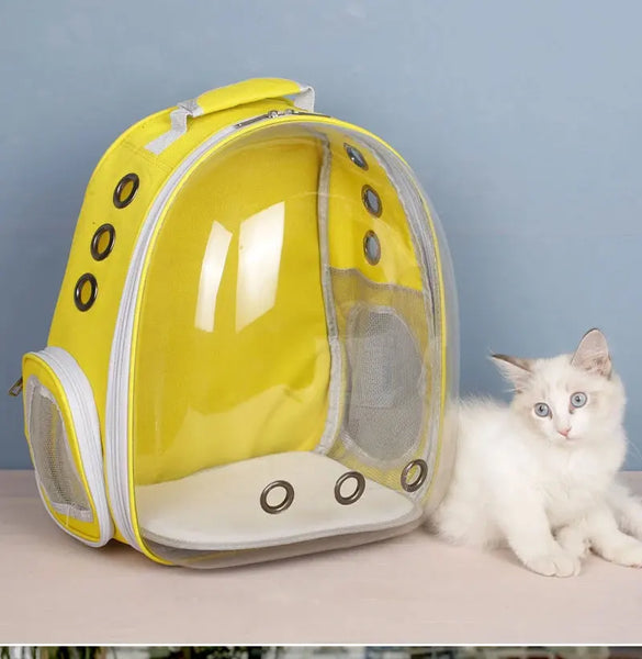 Pawsh Comfort™ Portable Transparent Space Capsule Pet Backpack – Soft-Sided Travel Bag for Cats & Dogs - Image 15