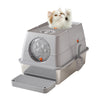 Stainless Steel Litter Box with Lid Anti-Leakage Non Stick Surface XXL Cat Litter Pan w/Scoop & Steps 60x40x39cm - Image 5