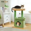 Pawsh Comfort™ Cat Tree Tower – Cozy Condo, Wide Top Perch, Natural Sisal Posts, Soft Plush & Playful Pom-Pom, Ideal for 1-2 Indoor Cats - Image 4