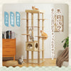 Pawsh Comfort™ Multi-Level Indoor Wood Cat Tree – Spacious Condo, Scratching Posts, Hammock, Top Perch & Cat Toys - Image 13