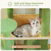 Pawsh Comfort™ 136cm Indoor Cat Tree Tower – Sisal-Covered Scratching Posts, Spacious Hammock, Padded Perches & Condos, Green - Image 6