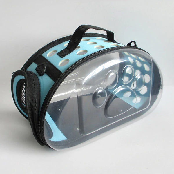 Pawsh Comfort™ Portable Transparent Capsule Cat Carrier Shoulder Bag – Breathable Outdoor Travel Handbag for Puppies & Kittens - Image 20