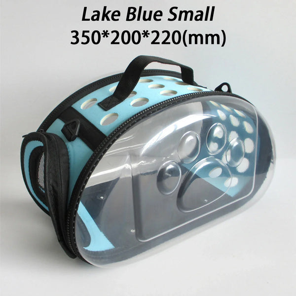 Pawsh Comfort™ Portable Transparent Capsule Cat Carrier Shoulder Bag – Breathable Outdoor Travel Handbag for Puppies & Kittens - Image 24