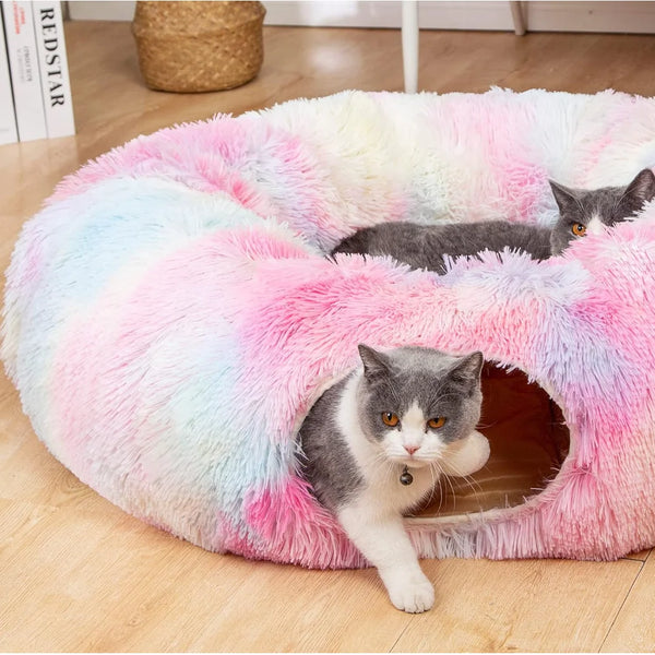 Kylinsure Plush Cat Tunnel Bed,Cat toy,Cat bed - Image 10