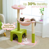 Pawsh Comfort™ Flower Cat Tree – Large Metal Frame Hammock, Sisal Scratching Posts & Pink Perch, Small Indoor Cat Tower - Image 11