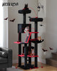 Pawsh Comfort™ Large Indoor Cat Tree – 180cm Tall Multi-Level Plush Tower with Sisal Scratching, Condos & Perches - Image 18