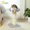 Pawsh Comfort™ Flower Small Cat Tree – Indoor Cat Scratching Post with Super Thick Natural Sisal, Pink Removable Perch, Mat & Playful Balls - Image 4