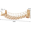 Pawsh Comfort™ Wall-Mounted Wooden Cat Tree – Shelves, Scratching Posts, Climbing Perches, Hammock, Steps & Ladder - Image 20